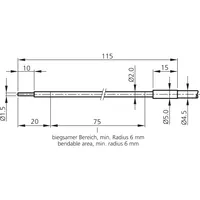 Fibres optiques en verre robustes et hautement flexibles WRB130SB-2.0-1.0