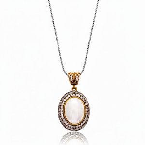 Collier avec pendentif en perle en argent sterling 925 authentique pour femmes turques, style tendance fait main, authenticité certifiée - Product Image 2