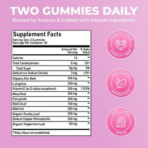 OEM Pheromon Gummies Candy Natural Hormone Balance Ballaststoff zusatz mit rutschiger Ulmen rinde, Maca-Wurzel für Frauen und Männer - Product Image 2