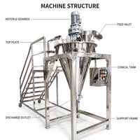Mélangeur à Vis Conique en Acier Inoxydable pour Poudres (Lait, Sucre, Sel, Amidon) – Idéal pour le Mélange Fin des Poudres Sèches