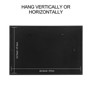 Marco de álbum de registro de doble alfombrilla 16x23,5 Marco de registro negro para disco de vinilo LP y pantalla de chaqueta - Product Image 4