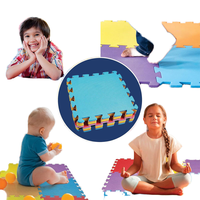 Tapis EVA souple Puzzle pour enfants Tapis de jeu en mousse de sécurité non toxique pour ramper et utiliser des jouets