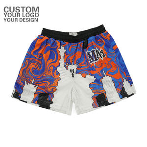 Short en maille de marchepied de basket-ball de gymnastique décontracté personnalisé, short en maille réversible extensible de gymnastique décontracté athlétique - Product Image 6