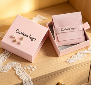 Cajas de Joyería de Lujo al por Mayor con Cajón Deslizable Pequeño, Bolsa Personalizada de Papel con Forro de Terciopelo para Collares y Anillos - Product Image 5