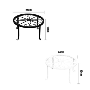 Supporto per Piante <span class=keywords><strong>in</strong></span> Metallo per Interni ed Esterni, Robusto Portavaso <span class=keywords><strong>in</strong></span> <span class=keywords><strong>Ferro</strong></span>, Scaffale Rotondo per Piante <span class=keywords><strong>in</strong></span> Vaso - Product Image 2