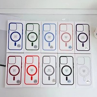 Vente en gros pour iPhone 16 Pro Max, coque de téléphone portable avec protection contre les chutes, charge magnétique sans fil, bord couleur chair, grand trou givré