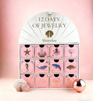 Calendrier de l'Avent Ultime de Noël en Forme d'Arche avec Compte à Rebours Personnalisé, Boîte Cadeau de Bijoux pour Femmes, Adolescentes, Épouses et Mamans