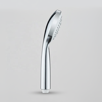 Pommeau de douche à main moderne 1 mode chromé avec fixation murale pour salle de bain, installation facile