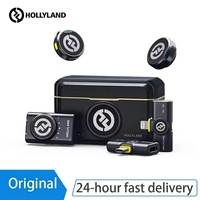 Microphone Lavalier Sans Fil Hollyland Lark M2 48KHz 24Bit Portée 300m Autonomie 10H pour Photographie Vlog et Live