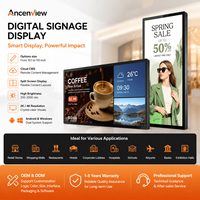 Pantalla Digital LCD de Señalización con Logotipo Personalizado para Montaje en Pared, para Restaurantes, Centros Comerciales y Tiendas Minoristas