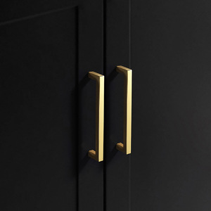 Moderne Extra Lange Quadratische Schrankgriffe Schwarze Zugstangen für Küchen- und Speisekammer-Türen und Schubladen - Product Image 3