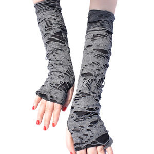 ถุงมือยาวแบบไม่มีนิ้วสำหรับผู้ใหญ่ ทำจากโพลีเอสเตอร์ สไตล์ Madeshine Dark Ripped Punk Gothic Grunge Emo สำหรับงานปาร์ตี้ฮาโลวีน - Product Image 2