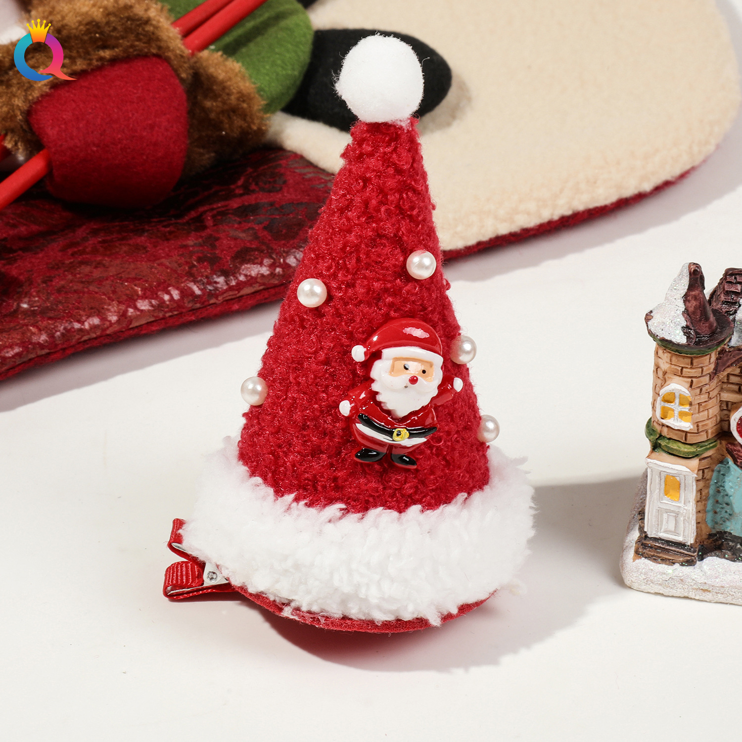 Red Santa Claus Duck Clip
