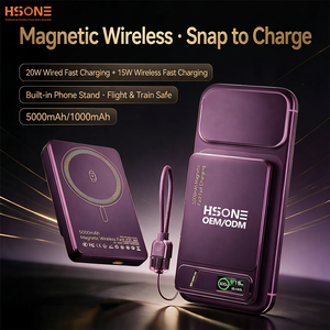 พาวเวอร์แบงค์แม่เหล็กไร้สาย 3-in-1 ความจุ 10000mAh สำหรับชาร์จโทรศัพท์ นาฬิกา หูฟัง รองรับการชาร์จไร้สาย 15W และแบบมีสาย 20W ชาร์จเร็ว รุ่น LC1 - Product Image 5