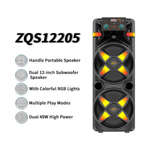 ZQS12205 Enceinte de fête originale sans fil Bluetooth avec lumière clignotante DJ Party Karaoké Super Bass Enceinte portable Partybox - Product Image 3