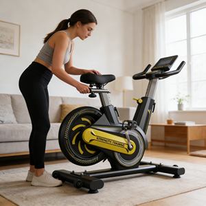 Vélo d'entraînement <span class=keywords><strong>cardio</strong></span> standard personnalisé OEM, vélo d'entraînement durable, <span class=keywords><strong>cardio</strong></span> pour les programmes de remise en forme en salle de sport commerciale - Product Image 3