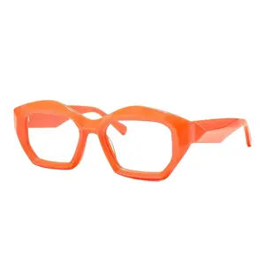 Fashion Color Acetate Eyewear Eyeglasses Frames For Eye Glasses Pure Acetate Optical Glasses Frames
