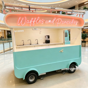 Chariot alimentaire mobile à haute efficacité énergétique, design durable, remorque alimentaire tractable pour la vente de boissons, de frites et de snacks en extérieur - Product Image 1