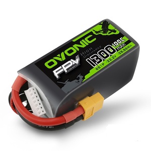 <span class=keywords><strong>OVONIC</strong></span>-Batterie Lipo 100C 1300mAh 22.2V avec prise XT60 pour hélicoptère RC, pièces de drone de course FPV, batterie 6S - Product Image 1