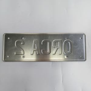 장식용 사용자 정의 하이 퀄리티 양각 알루미늄 철 방수 자동차 번호판 - Product Image 3