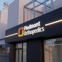 Enseigne LED rétroéclairée 3D personnalisée pour extérieur, devanture de magasin, tout commerce, boutique, logo mural lumineux