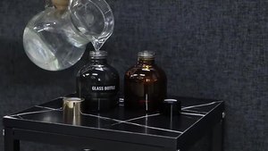 Wholesale 100ml Brown Round Flameless Aroma <strong>Bottle</strong> Fashion Rattan <strong>Diffuser</strong> <strong>Bottle</strong> for Household Incense Smoked Glass <strong>Bottles</strong> - Product Image 6