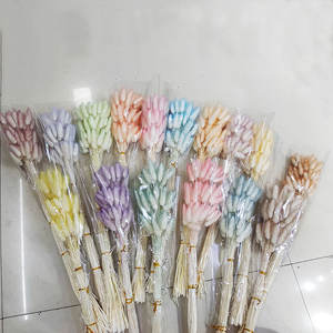 Haute Qualité Artificielle Tournesol Lapin Herbe Séché Queues De Lapin <span class=keywords><strong>Lagurus</strong></span> Pampas Fleurs Décoration Murale pour Noël Pâques Chinois - Product Image 3