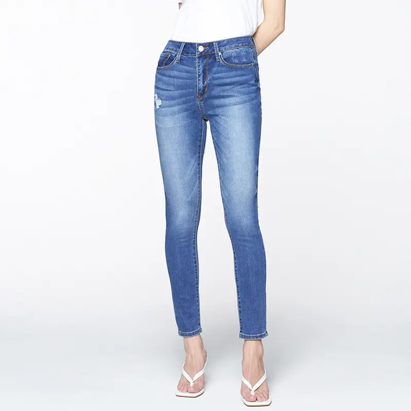 Individuelle lässige Bleistifthosen feminin stretch Mama, Jeans Übergröße zerrissene Jeans Mode Streetwear Frauen sexy Skinny Denim Jeans/