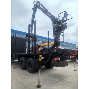 Camión <span class=keywords><strong>Grúa</strong></span> Forestal Todoterreno HOWO 6WD de Alta Calidad, 3 Toneladas, <span class=keywords><strong>con</strong></span> Pluma Articulada Hidráulica, Bomba de Motor, Caja de Cambios, Motorreductor Huade y Rodamientos - Product Image 5