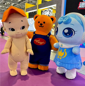 أزياء التميمة القابلة للنفخ على شكل دب حيوان من القطيفة بحجم كبير حسب الطلب - Product Image 1