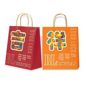 Bolsas de Papel Kraft Personalizadas para Llevar Comida, con Asa, Bolsa de Regalo - Product Image 6