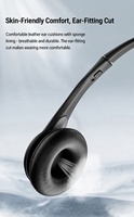 Casque de communication SY490MV double oreille avec serre-tête réglable et basses ultra profondes, haut-parleur 32 mm pour le travail de bureau