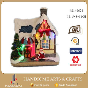 Nuevos productos decoración casas de la aldea de Navidad de resina - Product Image 3