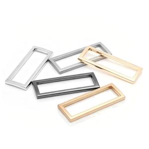 Anneaux en alliage de zinc rectangulaires classiques, robustes et tendance, pour accessoires de sacs à main et quincaillerie de bagages, vente en gros - Product Image 2