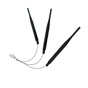 CYXTEK High Gain 2.4G WiFi Omnidirectional Rubber Duck <strong>Antenna</strong> Black Male Right-angle Connector 50ohm Pure Copper Gold Plated - Product Image 1