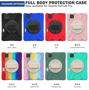 Funda Protectora de Silicona para Tablet con Rotación de 360 Grados para Xiaomi <span class=keywords><strong>MI</strong></span> <span class=keywords><strong>Pad</strong></span> 5 6 7 8 <span class=keywords><strong>Pro</strong></span> 11 Ultra 12.4 POCO X1, Funda Resistente con Correa de Mano y Hombro - Product Image 5