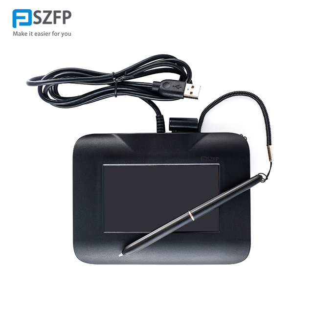 High Security 4.3inch FP430S Signature Pad Work With PC for Sign