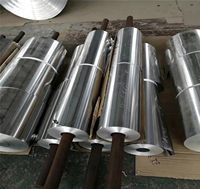 Papier d'aluminium 8011 à bas prix pour la crème glacée, rouleau géant de papier d'aluminium argenté, 300 kg par rouleau
