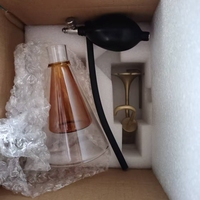 Flacon testeur de parfum en verre de luxe avec logo personnalisé pour l'échantillonnage d'arômes de parfum, d'huiles essentielles, de grains de café et de spiritueux