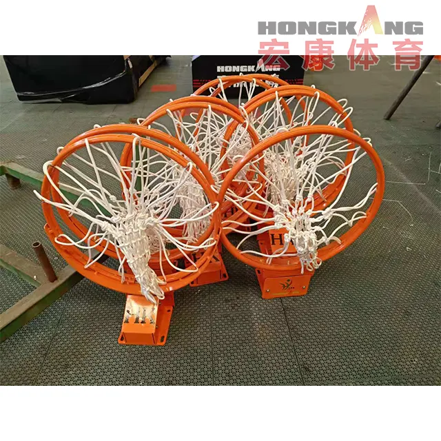 Anillo de baloncesto duradero de acero sólido portátil a precio de fábrica y aro de baloncesto