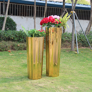 Jarrón de Acero Inoxidable con Acabado de Espejo, Moderno y Minimalista, para Interiores, Hotel, Florero Artificial, Diseño Circular - Product Image 2