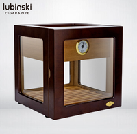 Vitrine en bois de haute qualité avec un hygromètre à cigares intégré pour le stockage des cigares (adapté aux cigares)