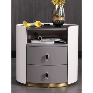 Modern Gray Nightstand Bed <strong>Table</strong> Fashion Bedroom Furniture <strong>Bedside</strong> Cabinet for Sleeping Room Furniture <strong>Tiny</strong> Chest - Product Image 2