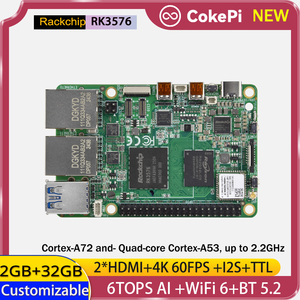 Scheda di Sviluppo <span class=keywords><strong>AI</strong></span> CokePi Octa-core RK3576 con NPU da 6 TOPS, TTL, I2S, Doppia Ethernet Gigabit, Decodifica 4K, Versione Android 14 KTV - Product Image 3