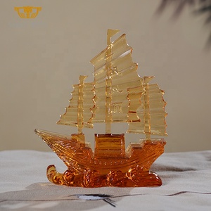 ของตกแต่งบ้านคริสตัลรูปทรง<span class=keywords><strong>เรือ</strong></span>ฮวงจุ้ยเครื่องประดับ<span class=keywords><strong>มงคล</strong></span>ศิลปะรูปปั้นมาสคอตสะสม