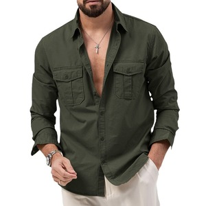 <span class=keywords><strong>2025</strong></span> Mùa Xuân Chất Lượng Cao Kinh Điển Mens Áo Sơ Mi Dài Tay Áo Chàng Trai Áo Sơ Mi Thời Trang Cao Cho Giản Dị Soild Màu Áo Khoác - Product Image 5