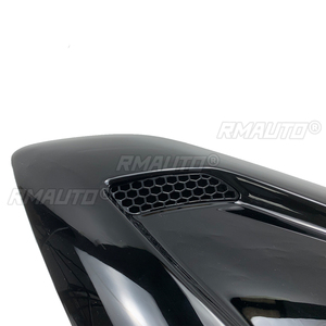 A Pair Car Rear Louver Trim for Ford Mustang 2015-2022 <b>Windows</b> Shutter Cover <b>Vent</b> Scoop Decoration Carbon Fiber Style ABS - Product Image 4