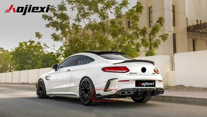 Divisor Lateral de Parachoques Trasero de Fibra de Carbono Estilo FD de Alta Calidad para <span class=keywords><strong>Mercedes</strong></span> Benz <span class=keywords><strong>Clase</strong></span> C C63 W205 2015-2021 Alerón Lateral Trasero - Product Image 3
