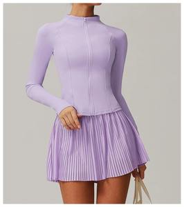 Kadın Yoga seti 2-piece spor etek çalışan spor uzun kollu sutyen spor giysileri spor giysi spor tenis spor - Product Image 2