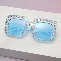 Nouvelles Lunettes de Soleil Carrées Bling Parent-Enfant 2026 UV400 pour Enfants, Protection Solaire de Plage Tendance